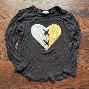 Charming Kids Long Sleeve Shirt with Heart Design